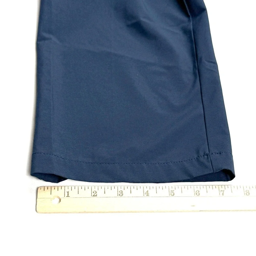 Adidas‎ Golf Pants Navy Blue Performance Stretch Flat Front Trousers Mens Sz 36